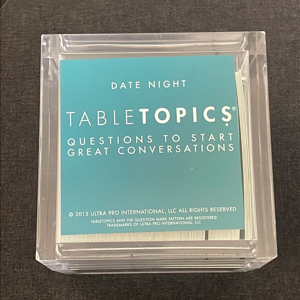 Date Night Table Topics Game NWOT